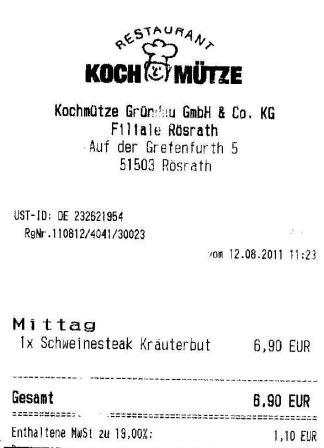 shmm Hffner Kochmtze Restaurant